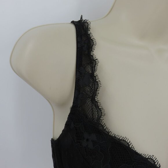 Victorias Secret 34C Bra Dream Angels Black Polka Dot Mesh Flower Lace Underwire - Picture 2 of 16